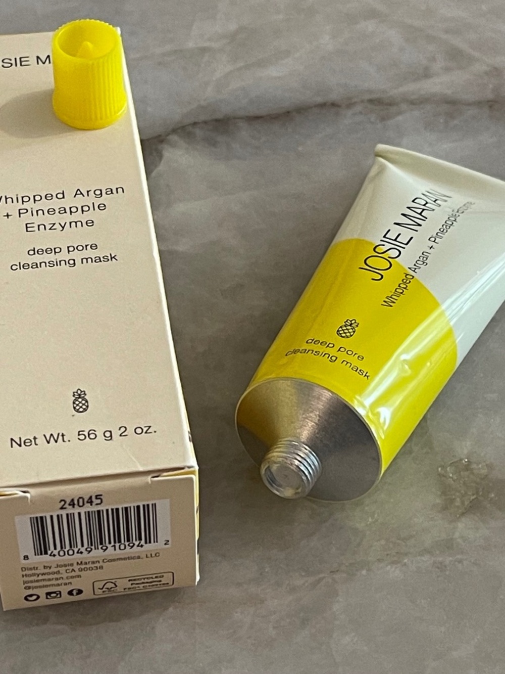 NEW in BOX Josie Maran Whipped Argan + Pineapple Enzyme Mask - Picture 2 of 8